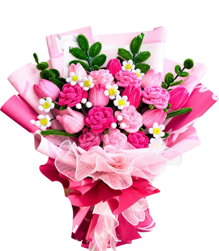Blush Lily & Tulip Bouquet
